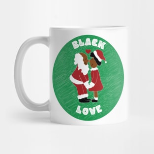 Black Love Black Santa & Mrs. Claus Christmas Mug